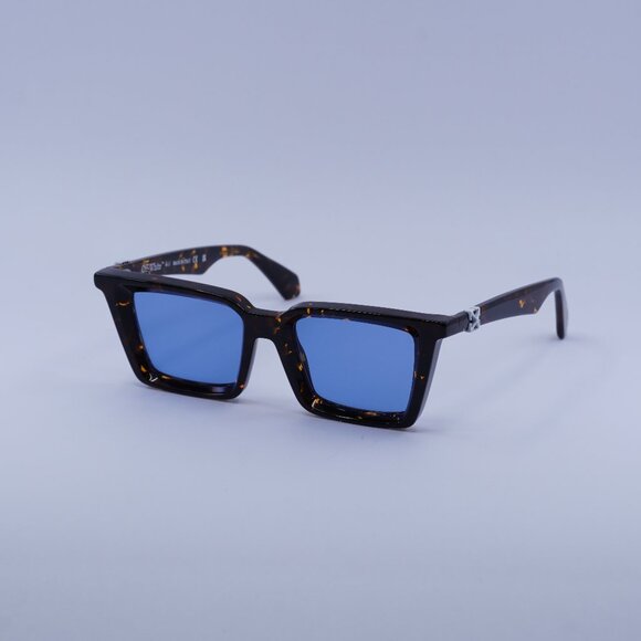 Off-White Other - Off-White OERI13U DALTON 6045 Sunglasses Havana Square Frame, Blue Lenses